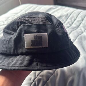 Black Bucket Hat with Logo Patch